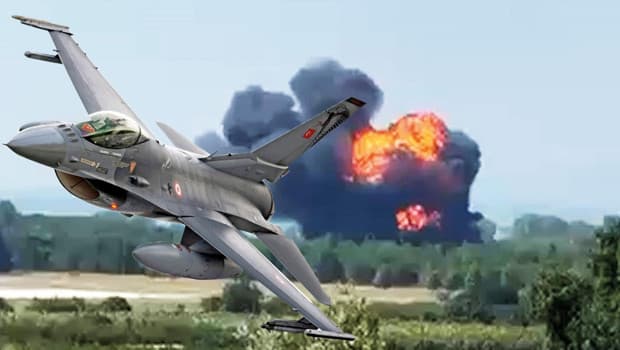 Yalova'da F-16 savaş uçağı düştü, pilot kurtuldu
