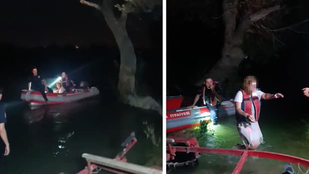 Manavgat Irmağı'nda mahsur kalan kişi kurtarıldı