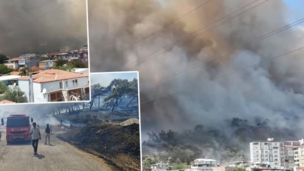 Balıkesir, Bilecik ve Silivri'de orman yangınları evlere yaklaştı