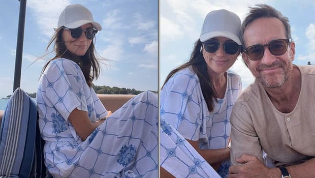 Ünlü oyuncu çifti tatil için İstanbul'u tercih etti ve Boğaz turu yaptı
