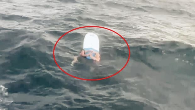 Yalova'da baba ve kızı 5 saat sörf tahtasında kaldı