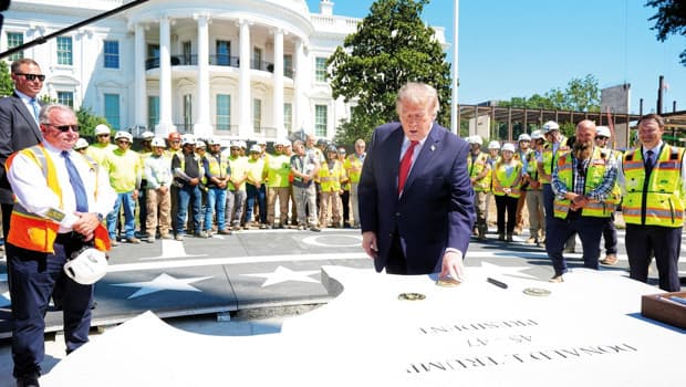 Trump, Beyaz Saray'daki tadilatlarla dikkat çekiyor