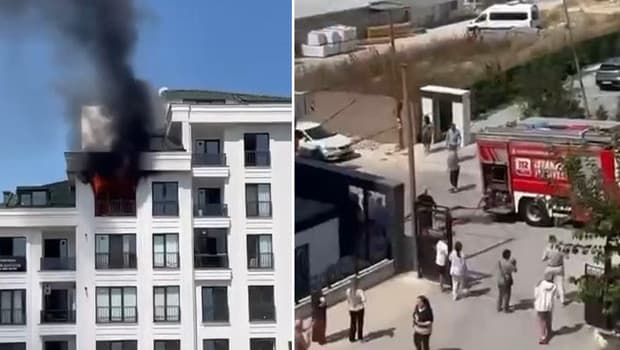 Büyükçekmece'de 6 katlı binada yangın çıktı, tahliye işlemleri yapıldı