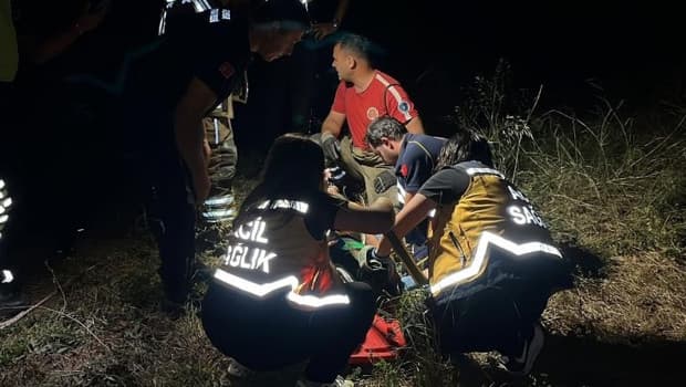 Bursa'da alkollü sürücü manevra yaparken uçurumdan düştü
