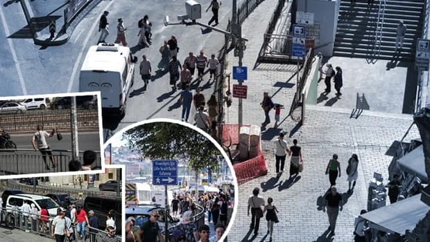 İstanbul'da altgeçit varken vatandaşlar tehlikeli yolu tercih ediyor