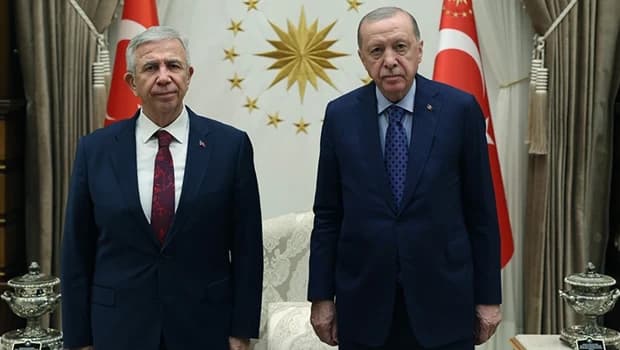 Cumhurbaşkanı Erdoğan, Mansur Yavaş ile bir araya geldi