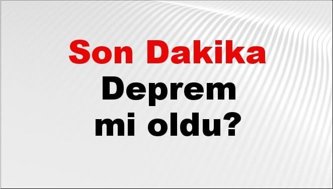Son dakika Bingöl'de deprem mi oldu? Az önce deprem Bingöl'de nerede oldu? Bingöl deprem Kandilli ve AFAD son depremler listesi 03 Ocak 2026