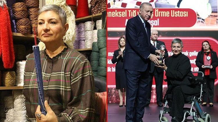 Depremde ailevi kayıplar yaşayan kadın, örgü ile hayata tutundu