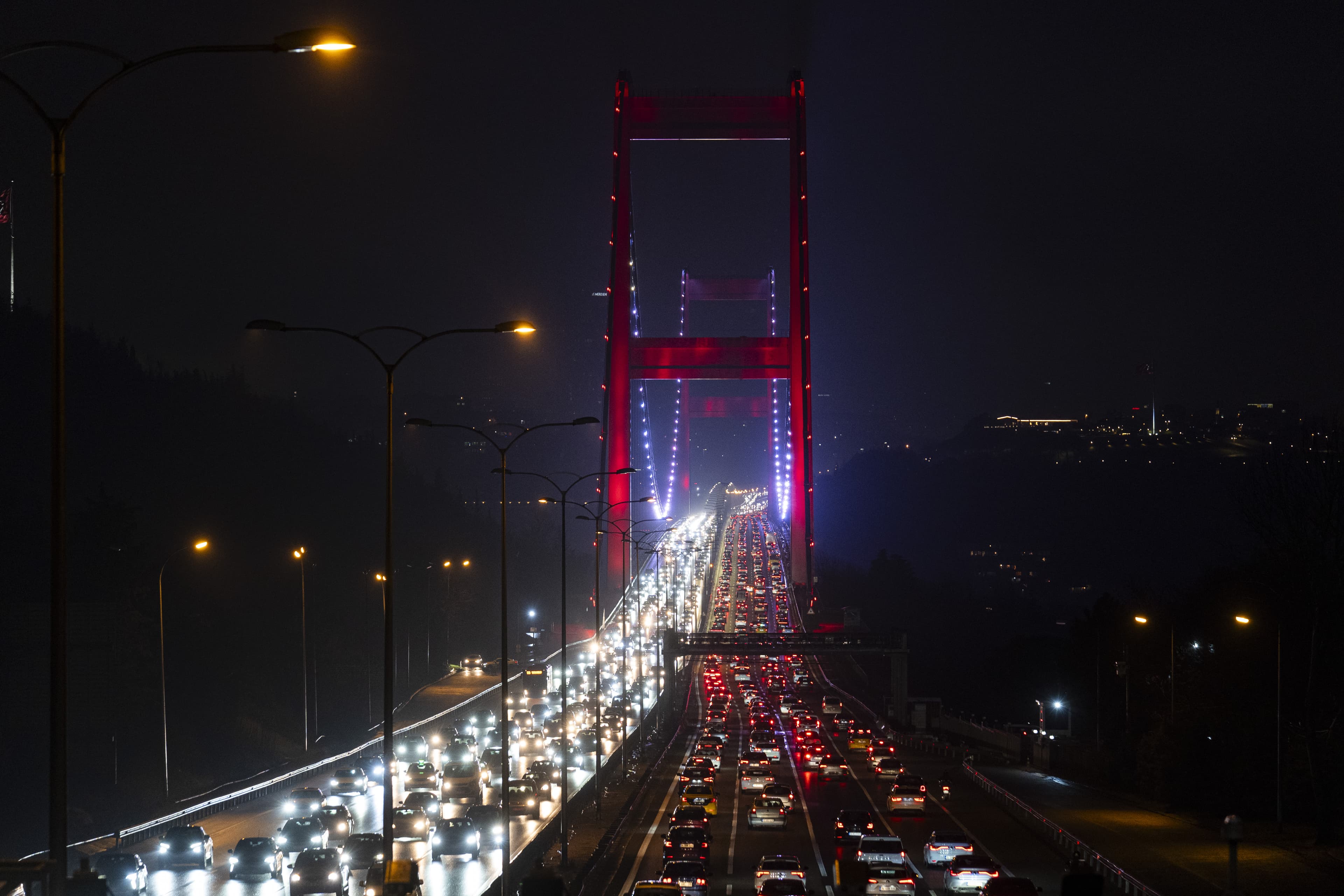 İstanbul'da bayram trafiği. Yoğunluk yüzde 62'ye çıktı