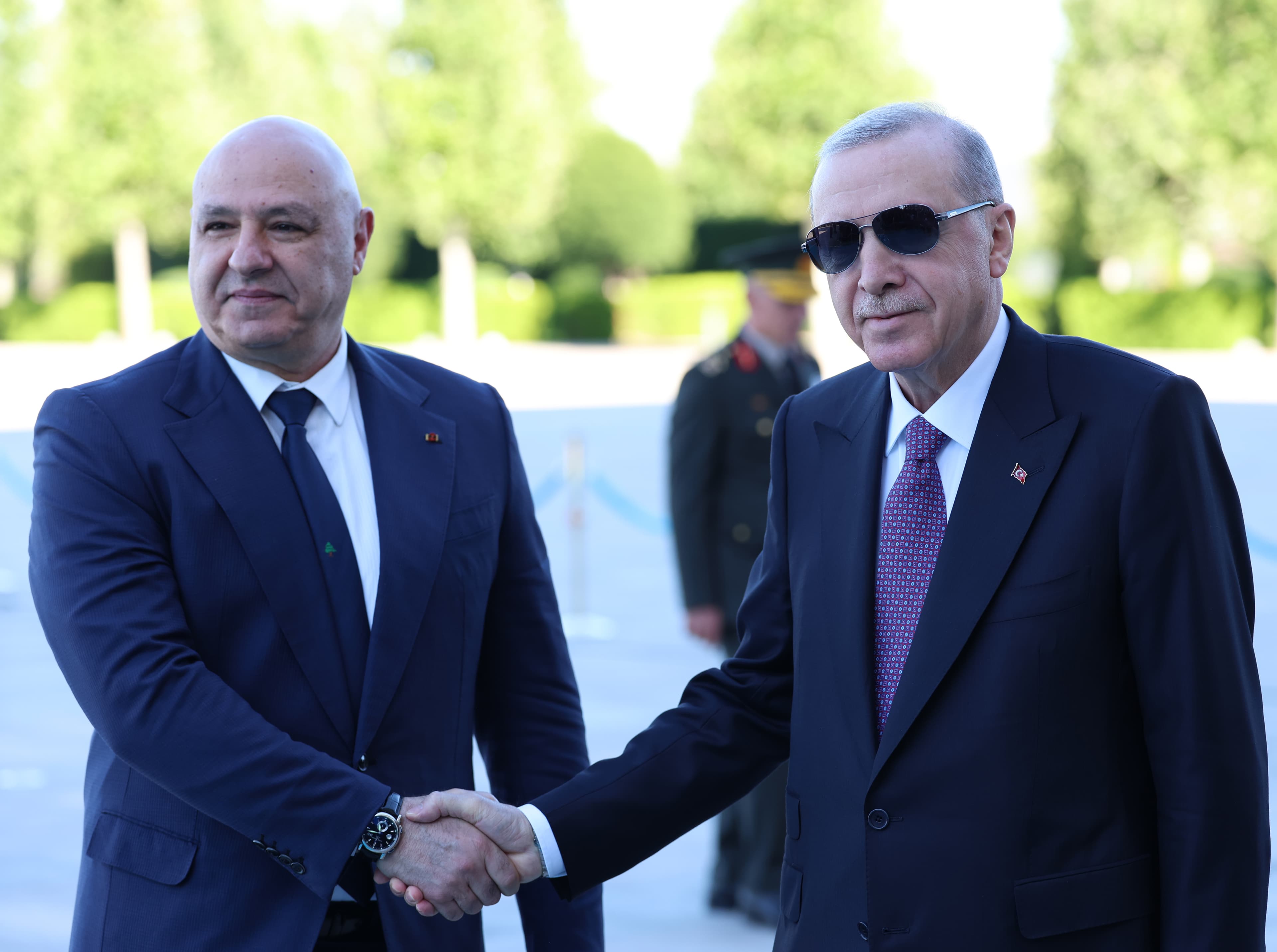 Lübnan Cumhurbaşkanı Joseph Avn, Ankara'yı ziyaret etti