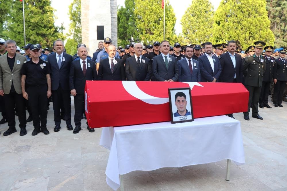 KADES ihbarına giden polis memuru şehit oldu, Denizli'de defnedildi