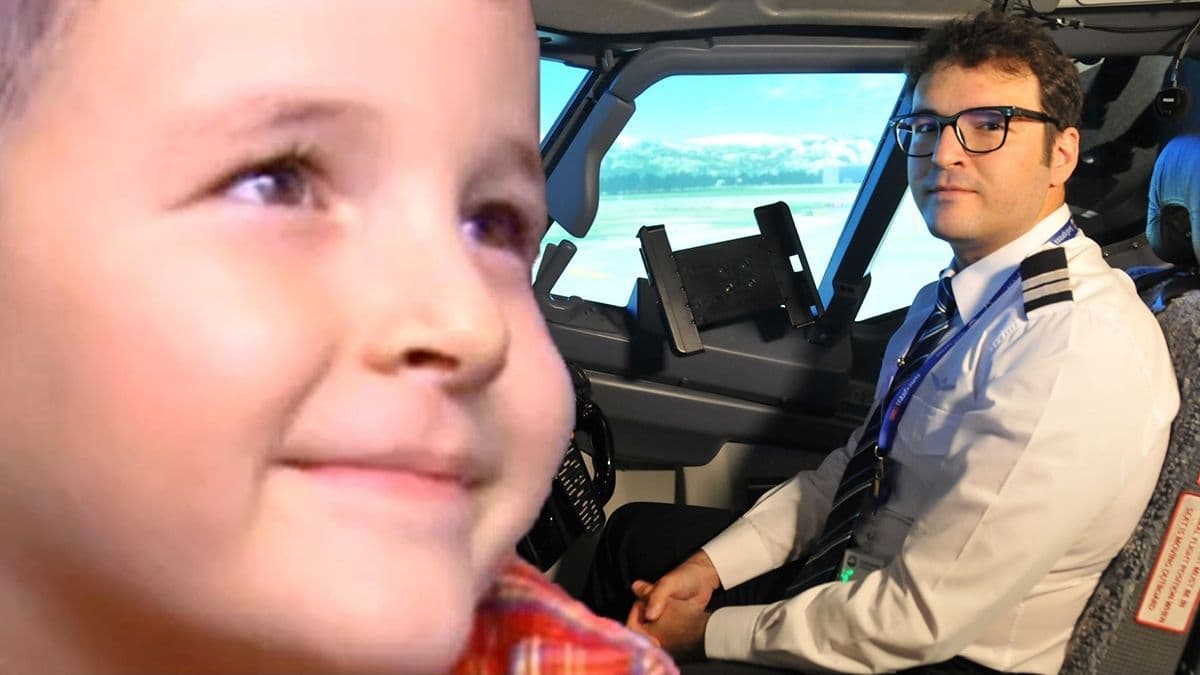 20 yıl önce reklam yüzü olduğu hava yolu şirketinde pilot oldu