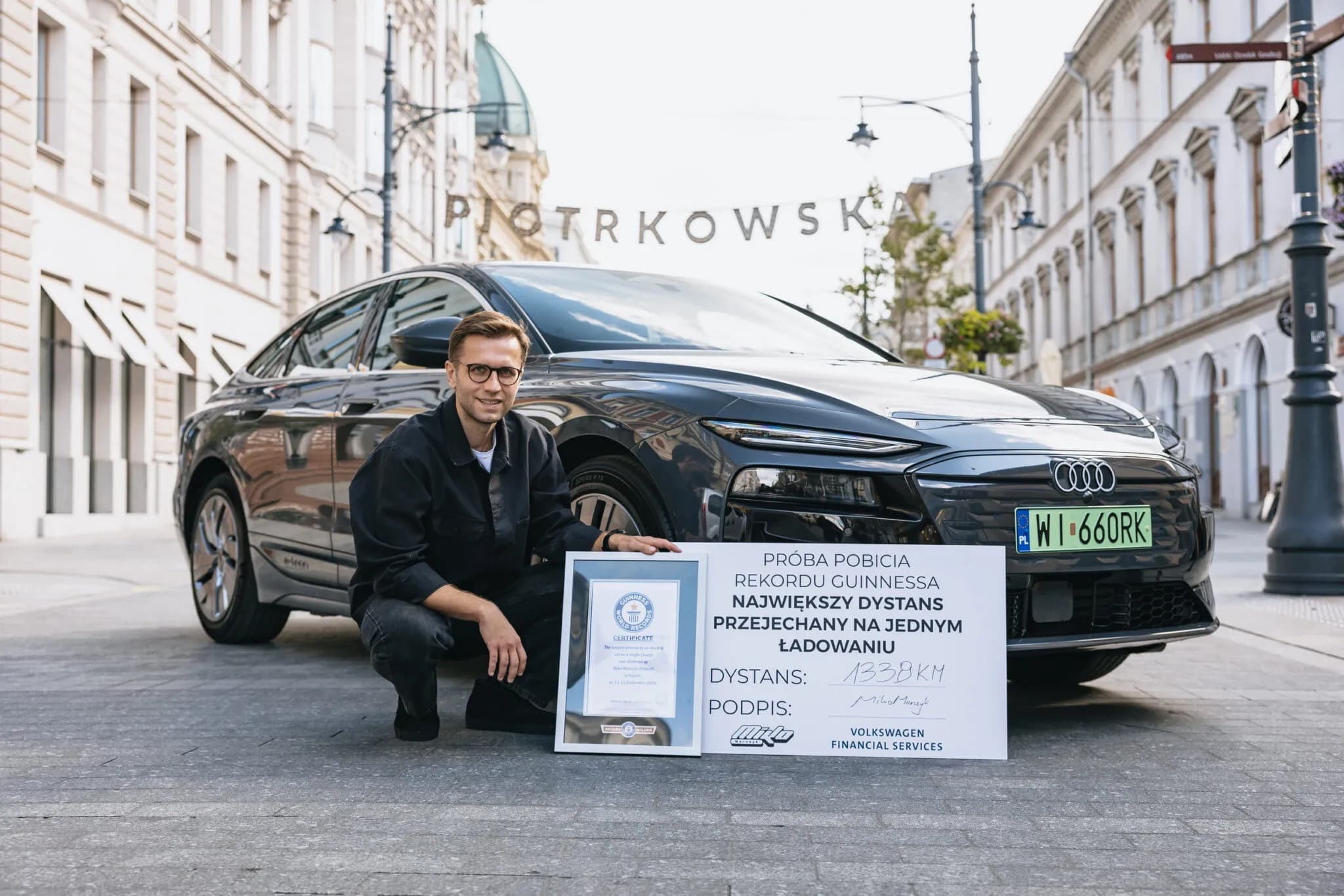 Audi A6 e-tron, tek şarjla 1.338 kilometre mesafe kat etti