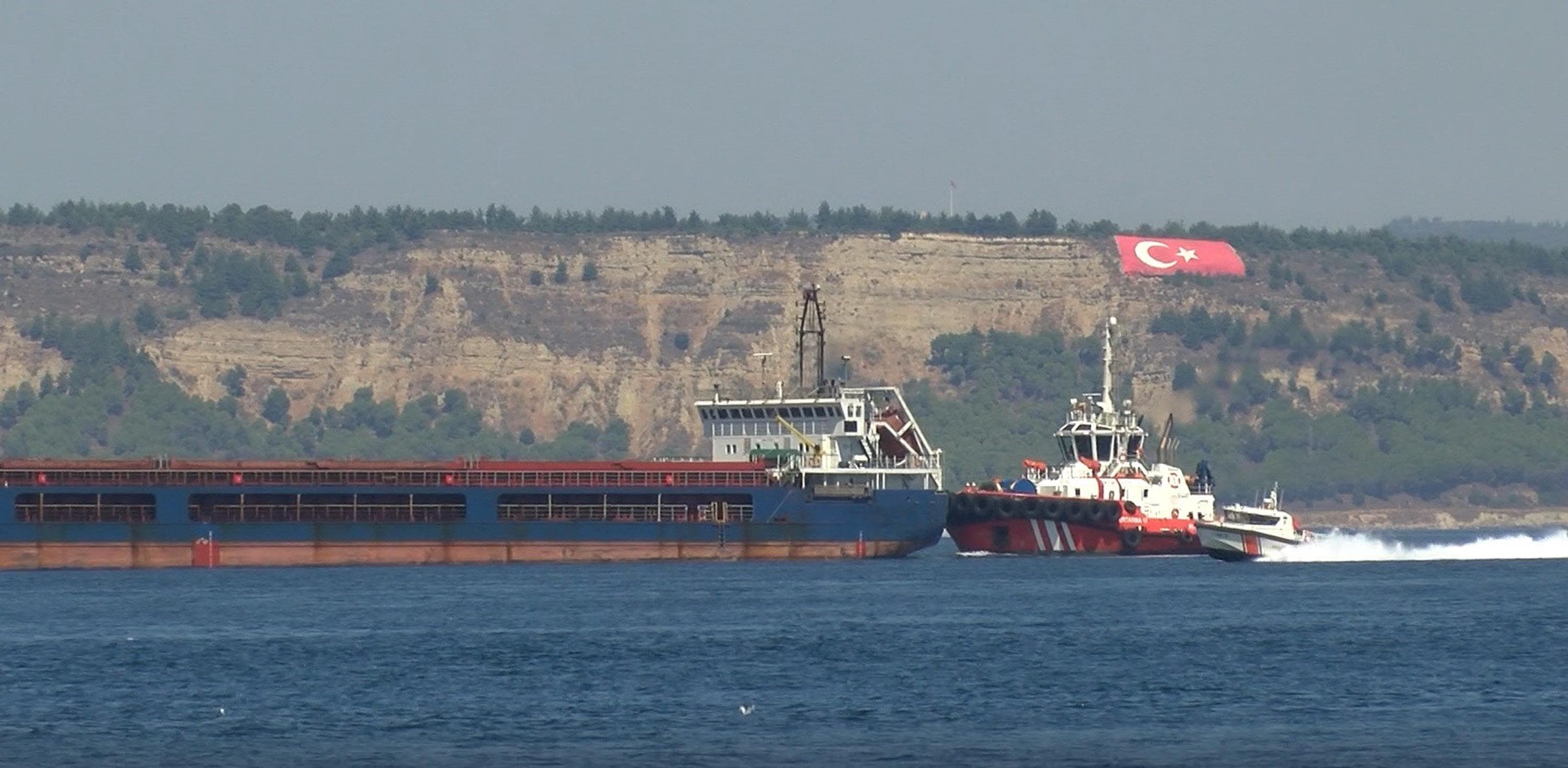 Çanakkale Boğazı'nda gemi arızası yaşandı