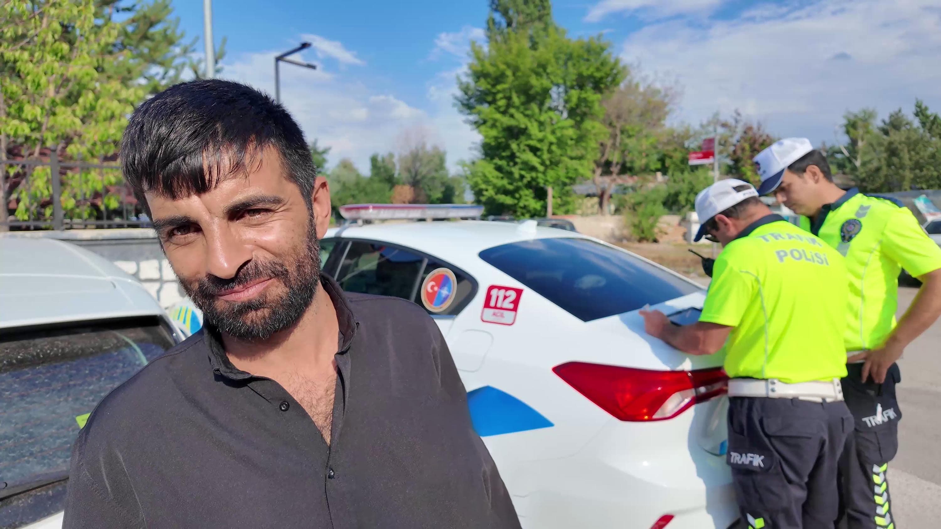 Düğün konvoyunda korna çalan sürücüye ceza kesildi