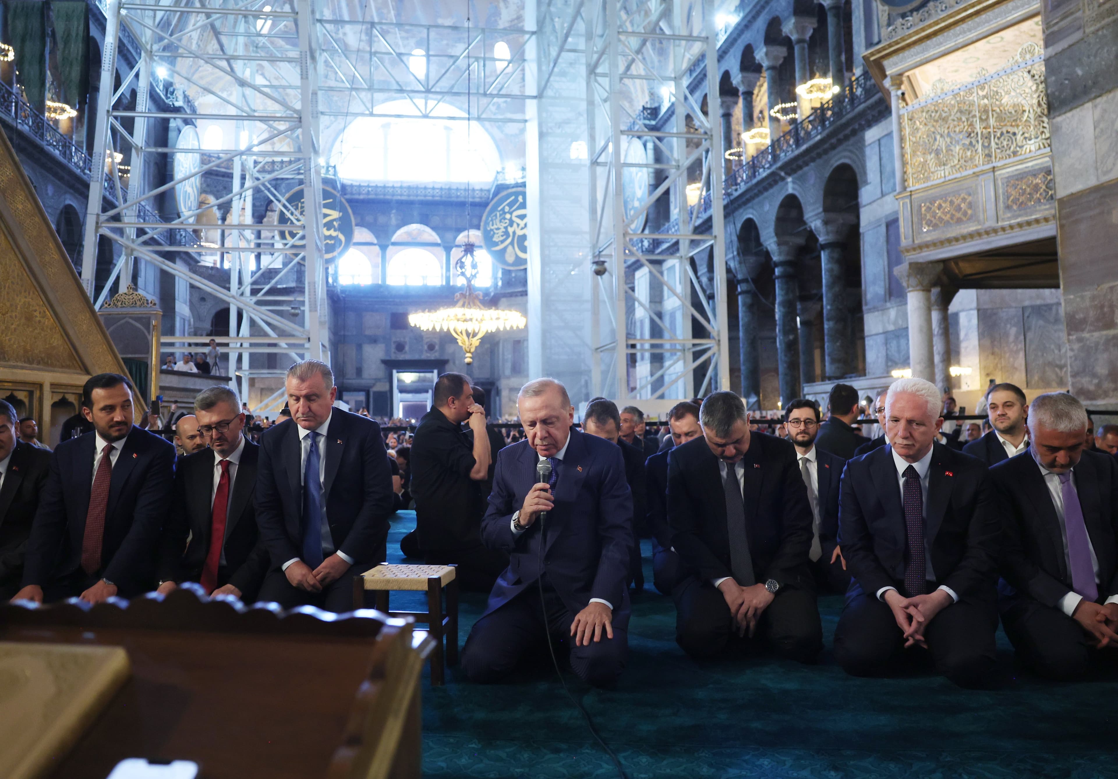 Cumhurbaşkanı Erdoğan Ayasofya'da Cuma Namazı Kıldı