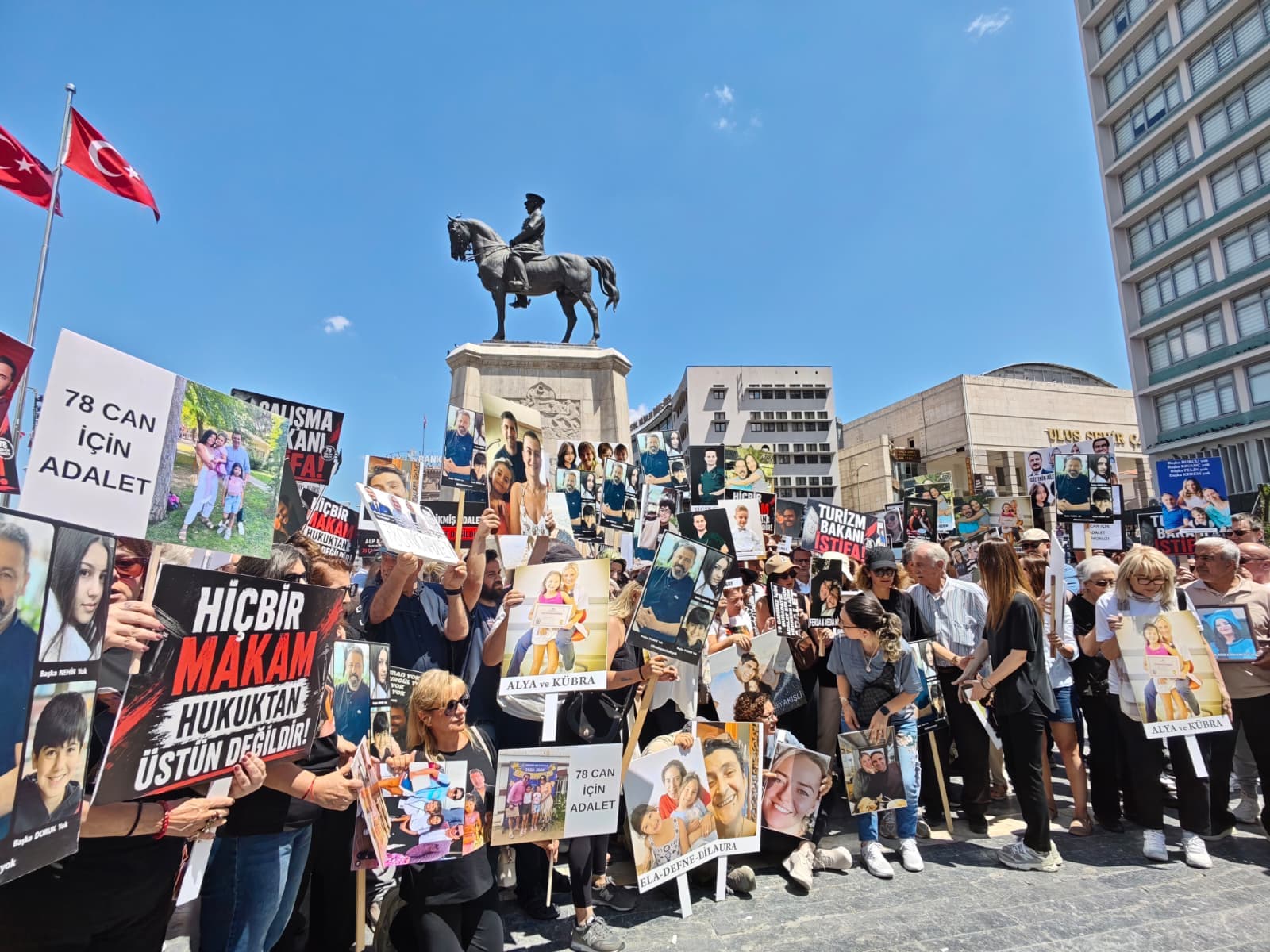 Kartalkaya yangını için adalet yürüyüşü Ankara'da sona erdi