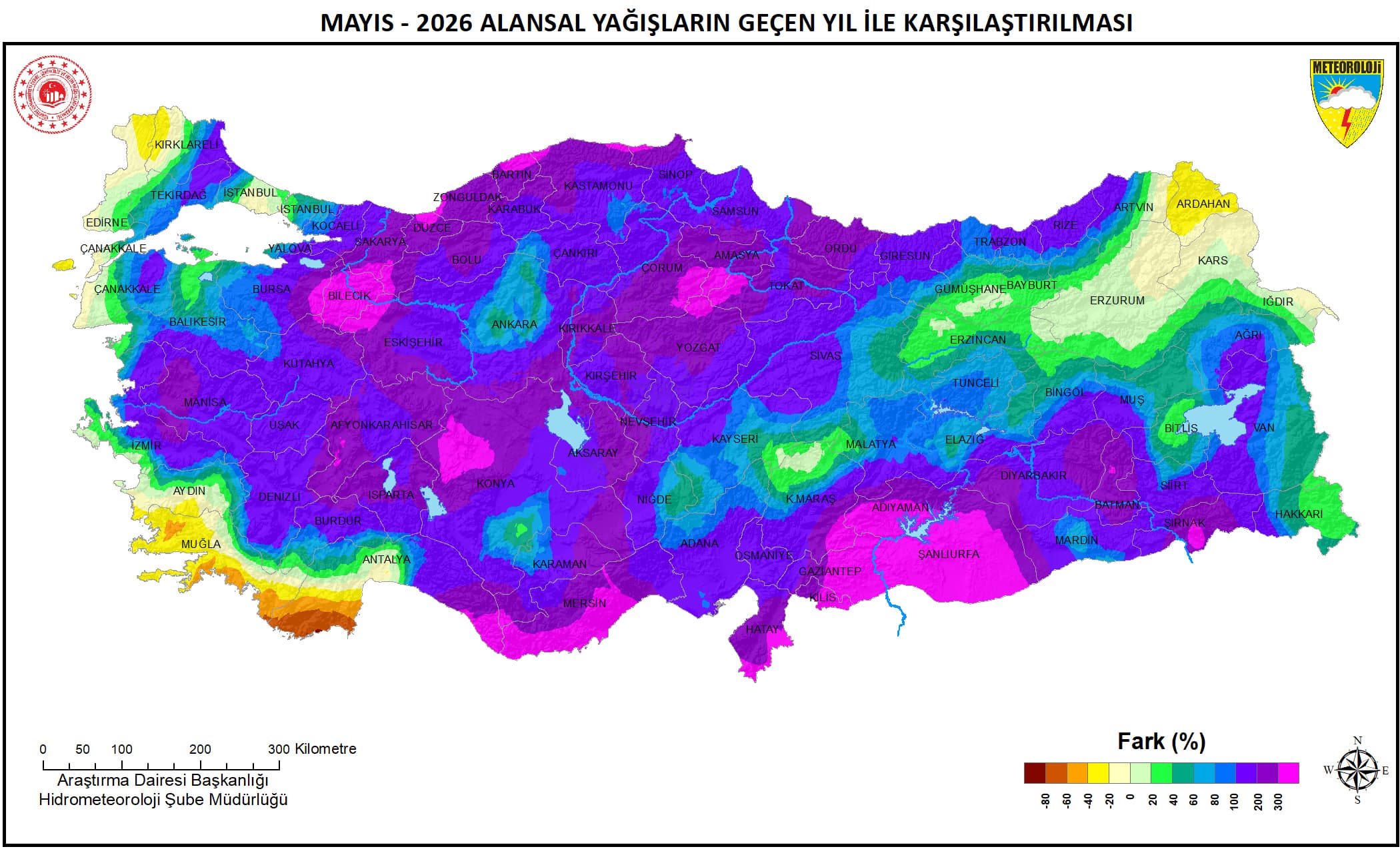 Mayıs ayında Türkiye'de yağışlar son 33 yılın en yüksek seviyesine ulaştı