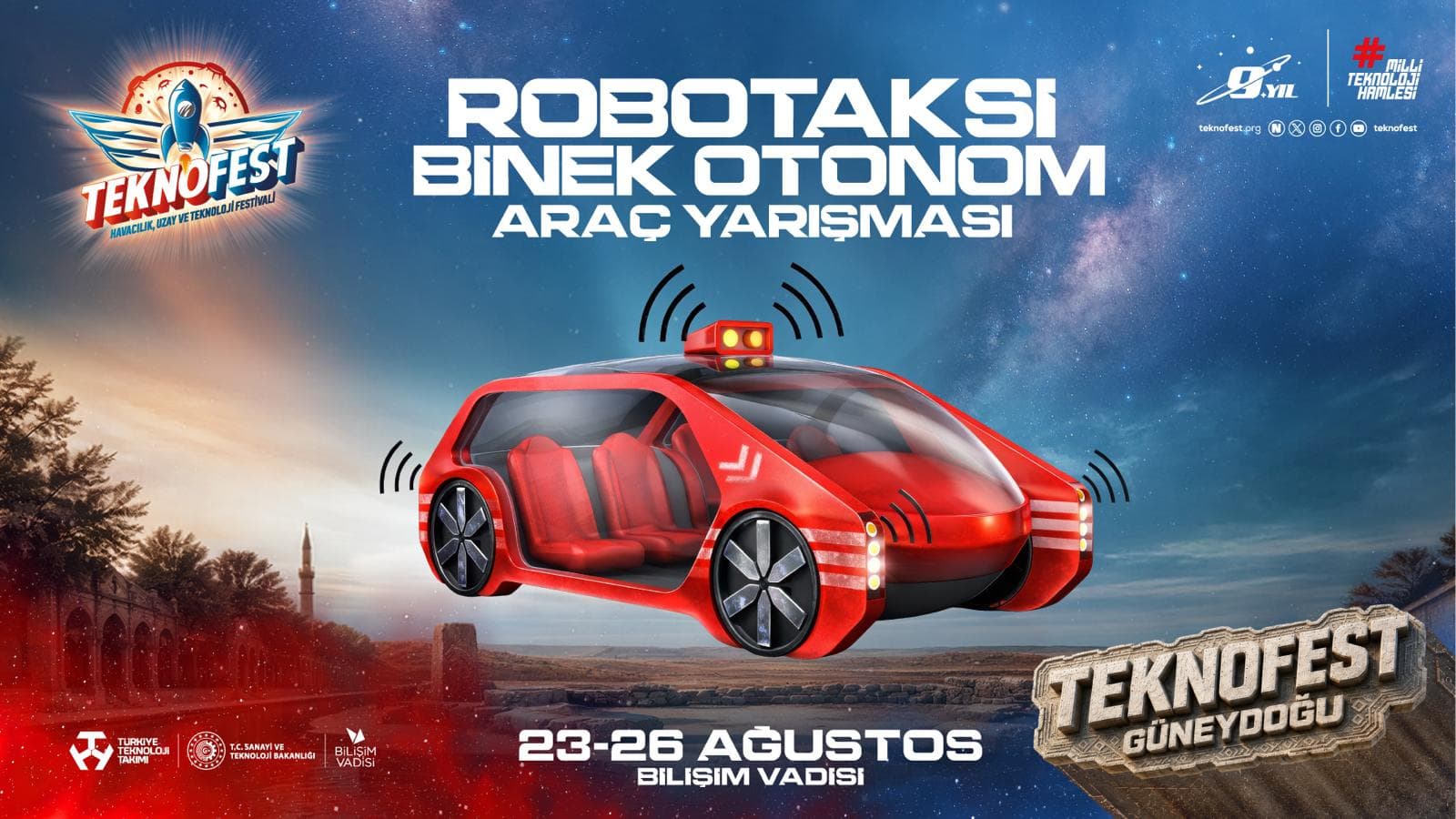 Kocaeli'de Robotaksi Binek Otonom Araç Yarışması Düzenleniyor