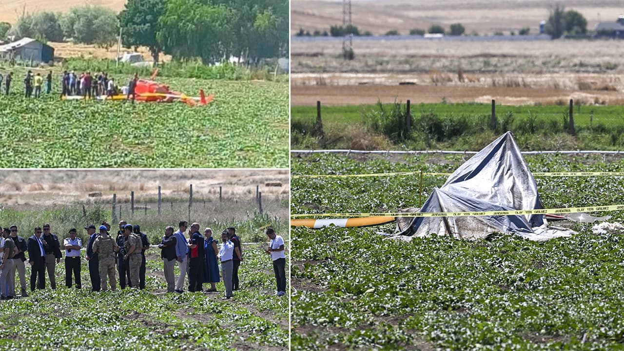 Ankara Sincan'da eğitim helikopteri düştü, iki kişi yaralandı