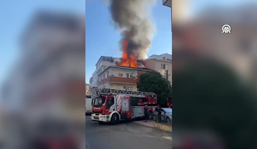 Gebze'de apartman dairesinde yangın çıktı