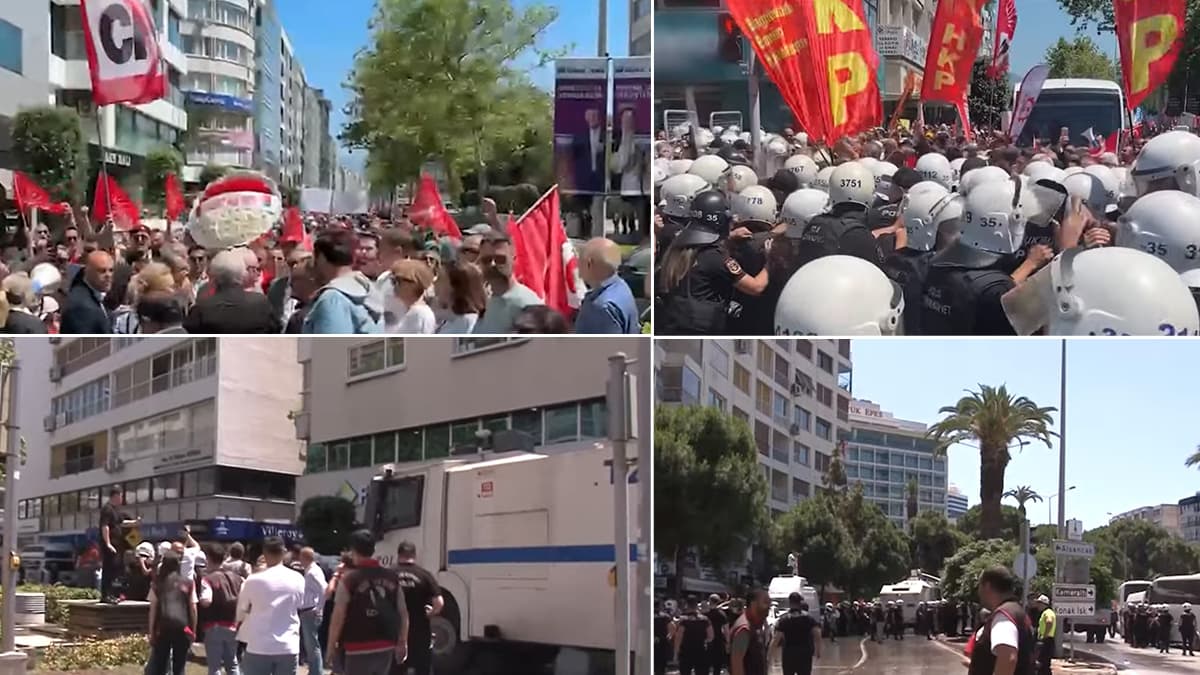 Özgür Özel'in İzmir'deki mitinginde polis müdahalesi