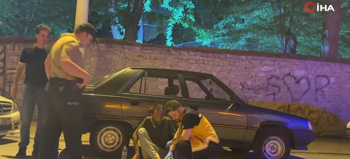 Alkollü sürücü, ayağı kırıkken motosikletle kaza yaptı