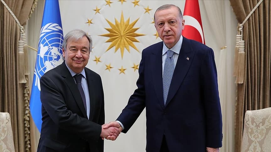 Cumhurbaşkanı Erdoğan, BM Genel Sekreteri Guterres ile telefonla görüştü