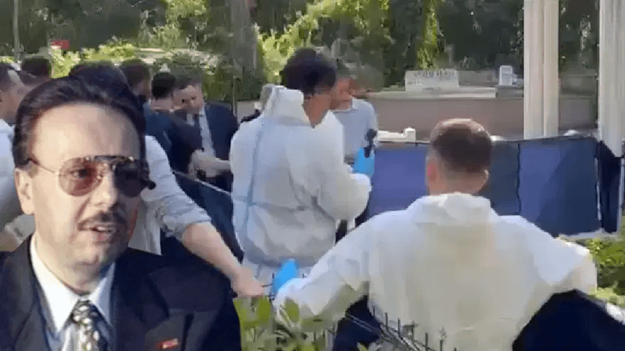 Arif Ahmet Denizolgun'un naaşı yeniden defnedildi.