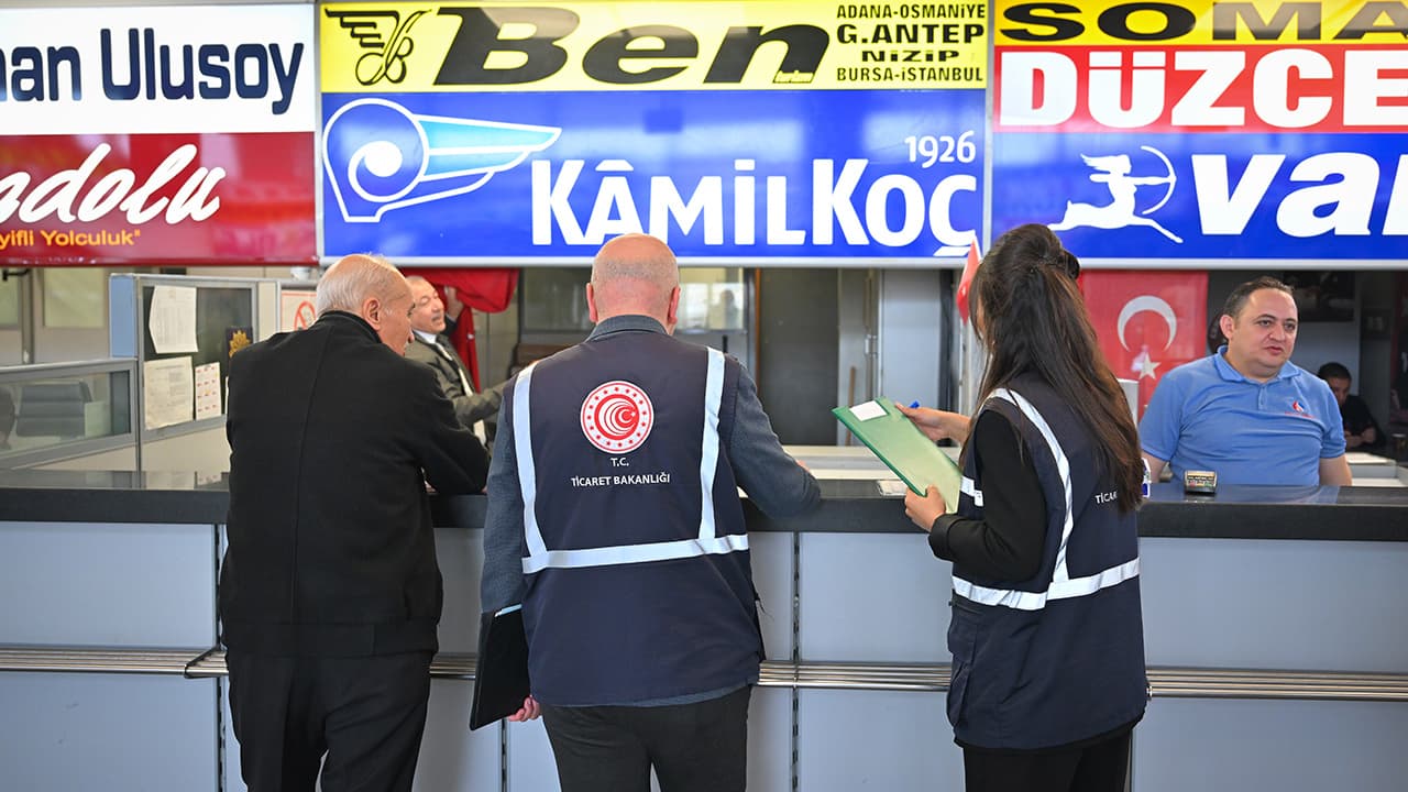 Bayram öncesi otogar ve marketlerde fiyat denetimi yapıldı