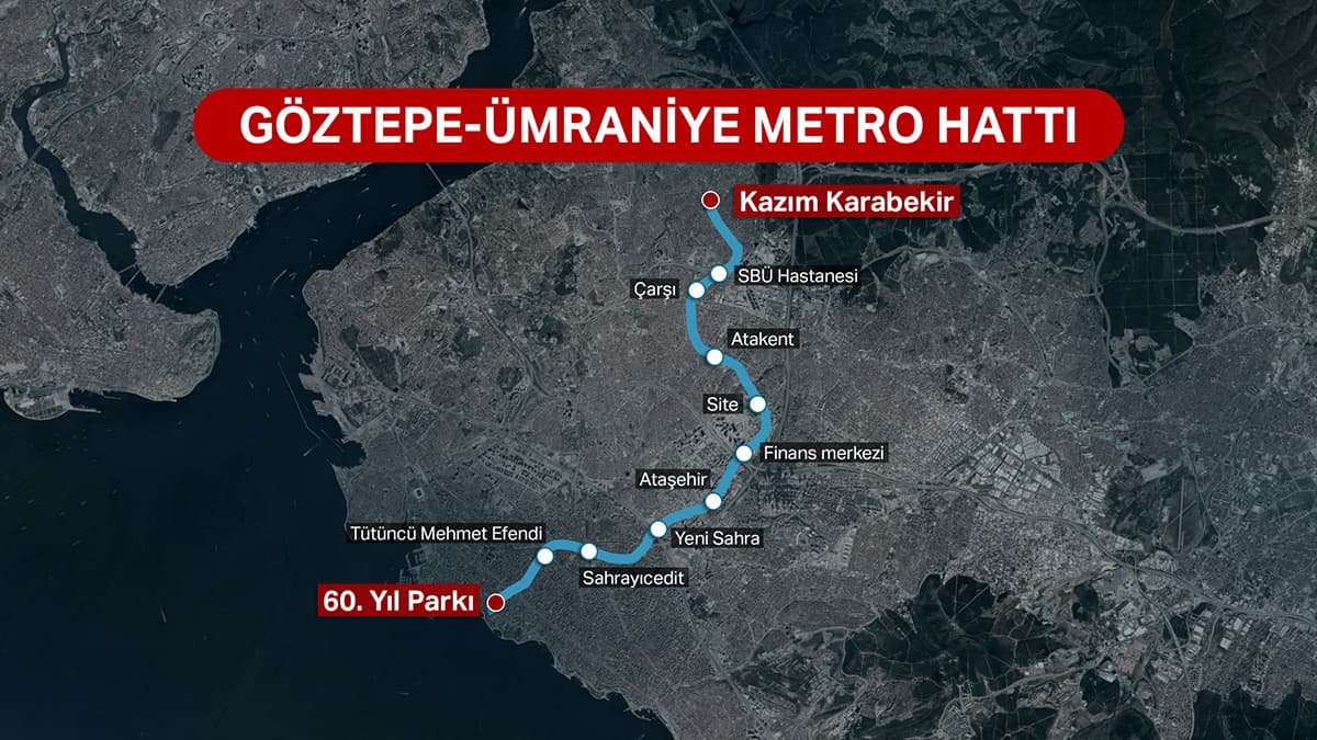 Ümraniye-Ataşehir-Göztepe metro hattı için çalışmalar tamamlanıyor