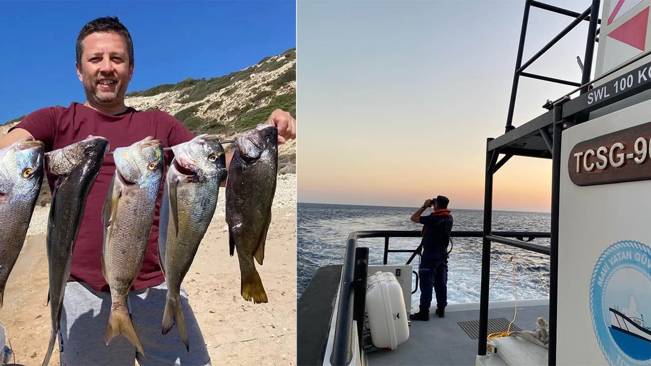 Bozcaada'da zıpkınla balık avlayan kişi denizde kayboldu
