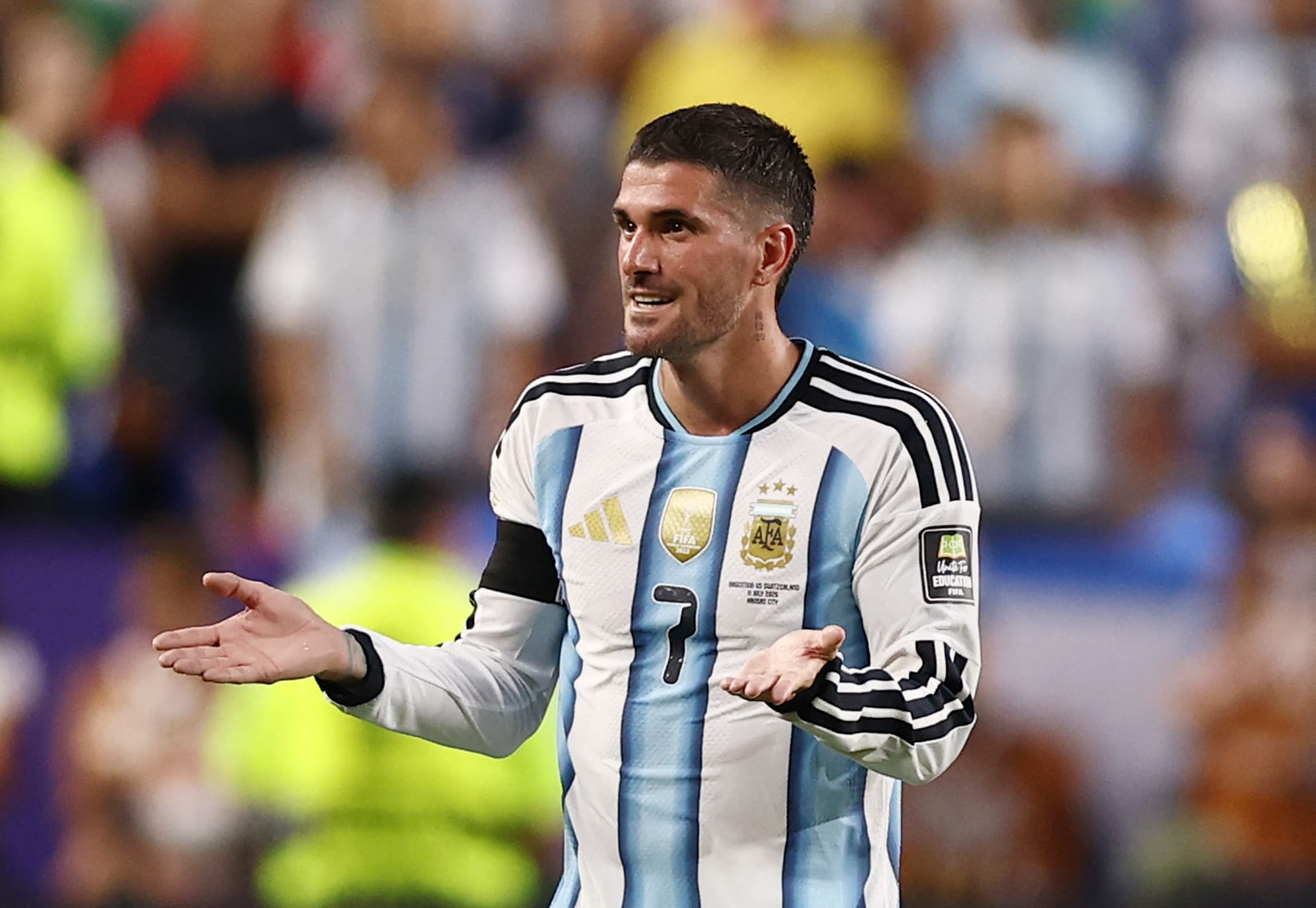 Rodrigo De Paul, Messi'yi görmekten mutlu olduğunu belirtti