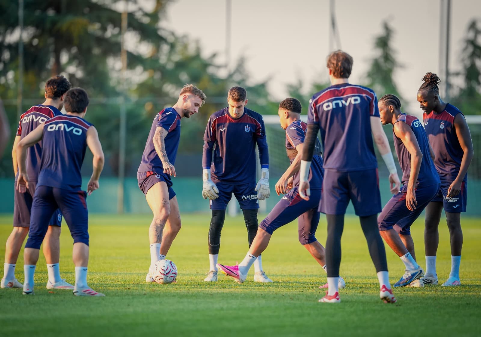 Trabzonspor, Ferencvaros maçı için son hazırlıklarını yaptı
