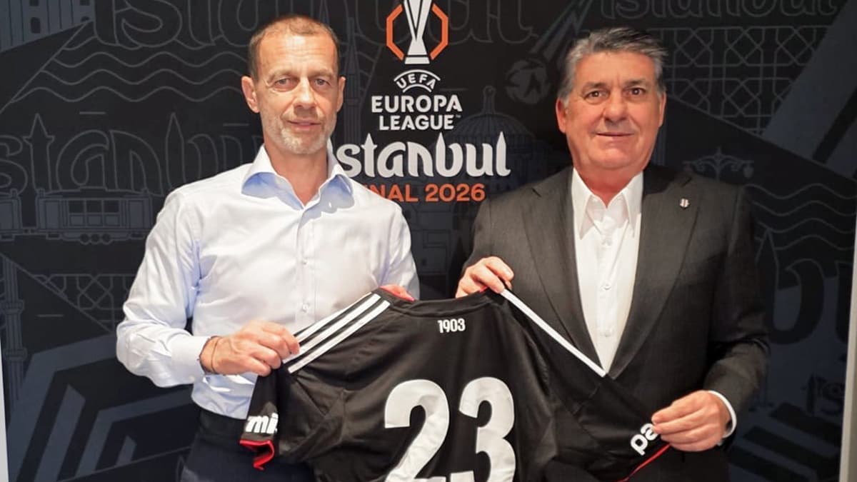 Serdal Adalı ve Aleksander Ceferin Avrupa Ligi finali öncesi bir araya geldi