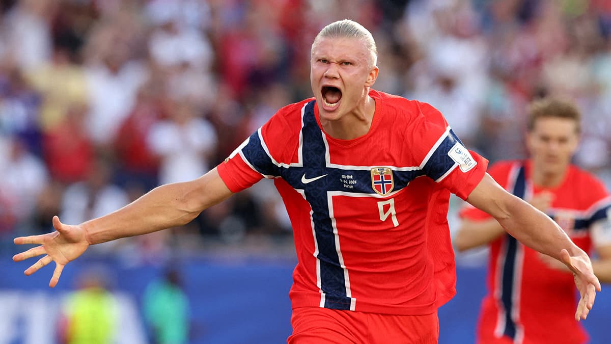 Haaland, Dünya Kupası'nda Irak'a karşı iki gol attı