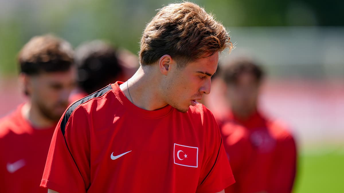 Kenan Yıldız, Avustralya maçı öncesi antrenmanda takımla birlikte çalıştı