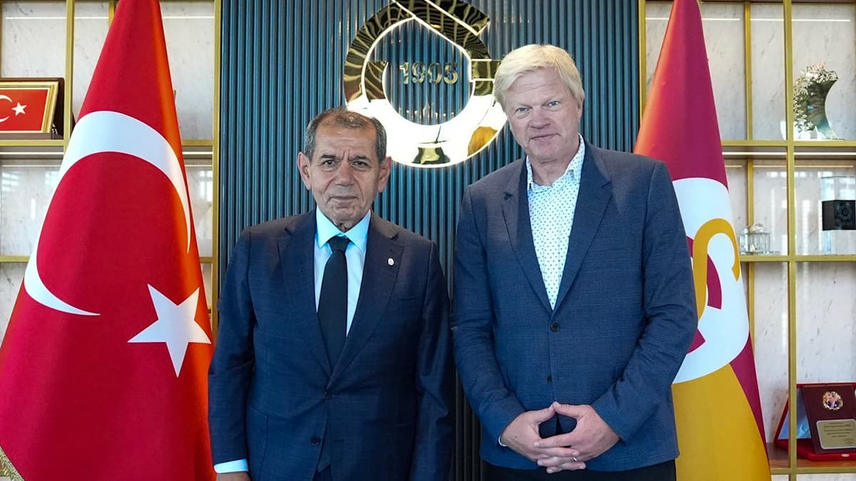 Galatasaray Başkanı Dursun Özbek, Oliver Kahn ile görüştü