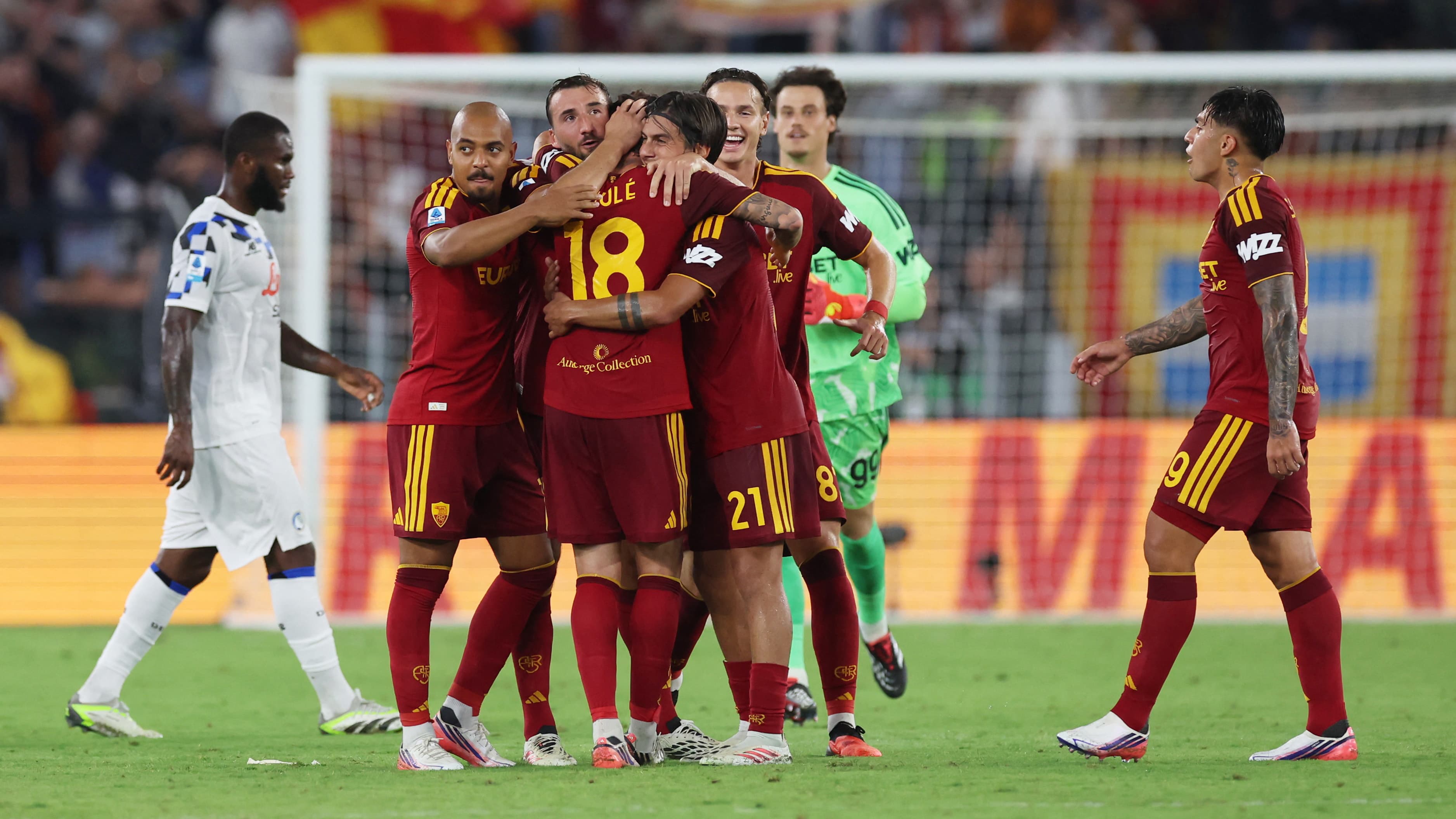 Roma, Atalanta'yı son dakikada yenerek 3'te 3 yaptı