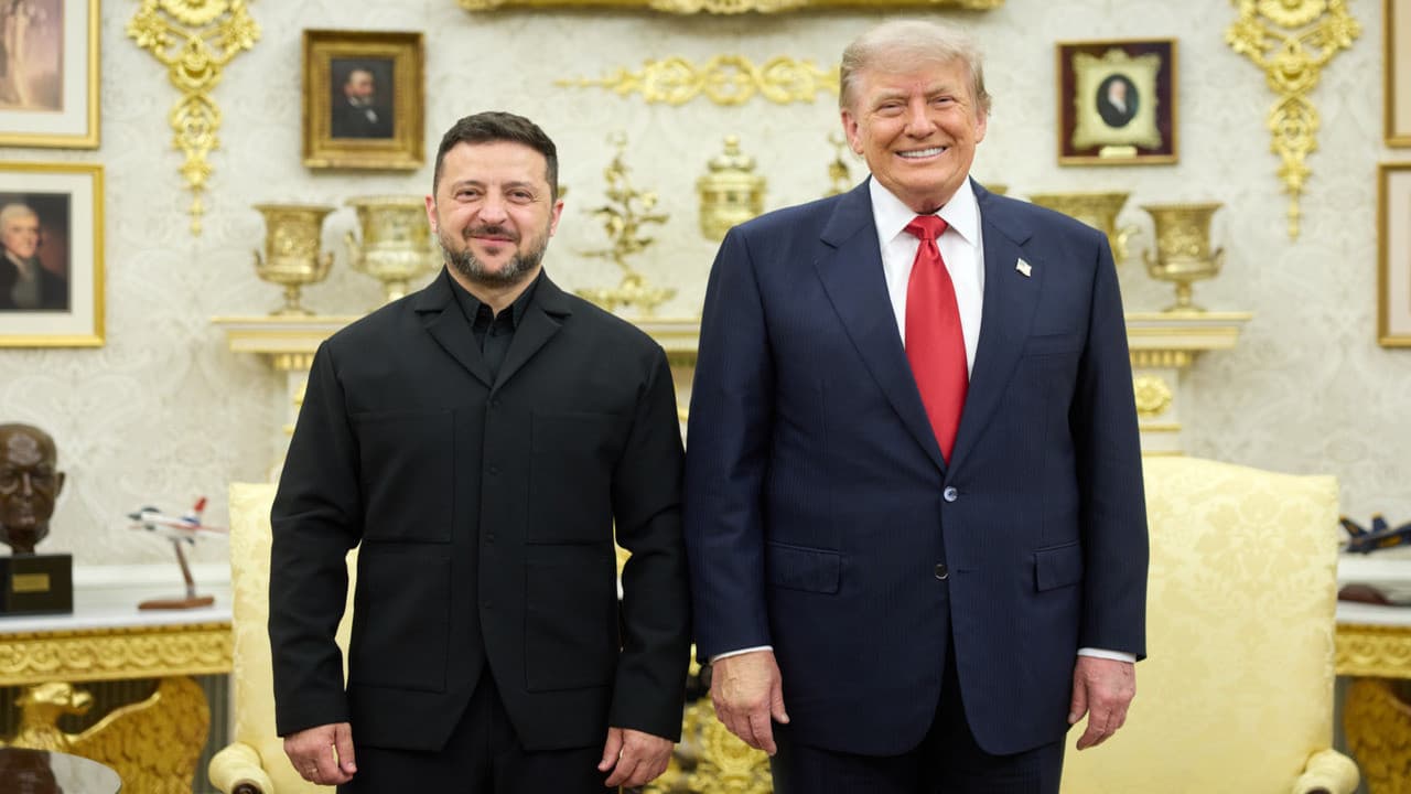 Trump ve Zelenskiy Beyaz Saray'da bir araya geldi