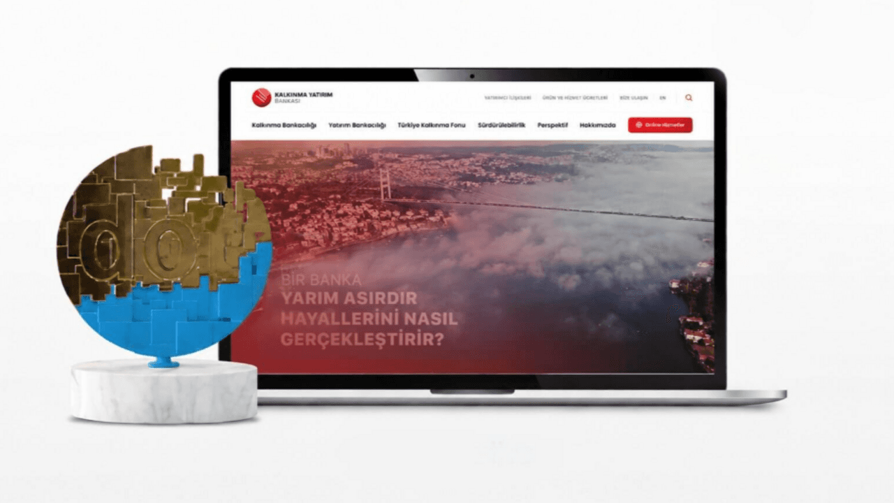 Kalkınma Yatırım Bankası'nın web sitesi uluslararası ödül kazandı