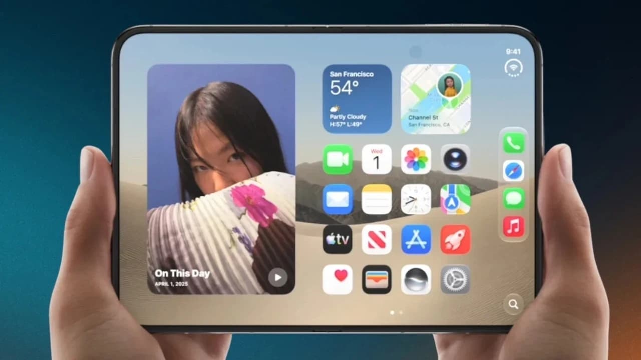 Apple'ın katlanabilir iPhone'u ekranındaki kat izini nasıl gizliyor?
