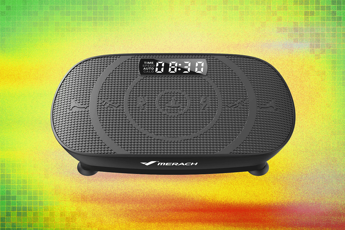 The Merach Vibration Plate Is the Funniest Workout I've Ever Done