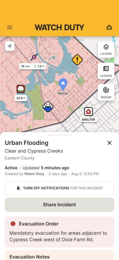 Duty App Expands to Include Flood Alerts Alongside Wildfire Tracking