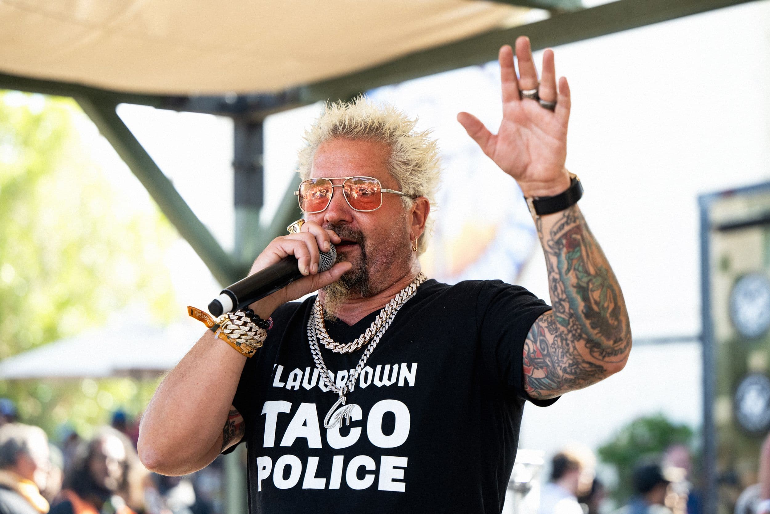 Video Creator Claims Guy Fieri Does Not Swallow Food on Diners, Drive-Ins and Dives
