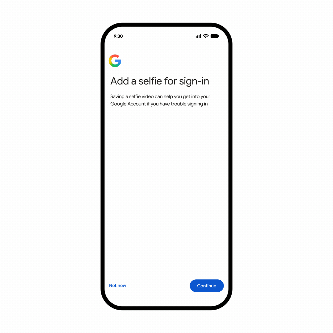 Google Introduces Selfie Video as a Backup Method for Account Recovery