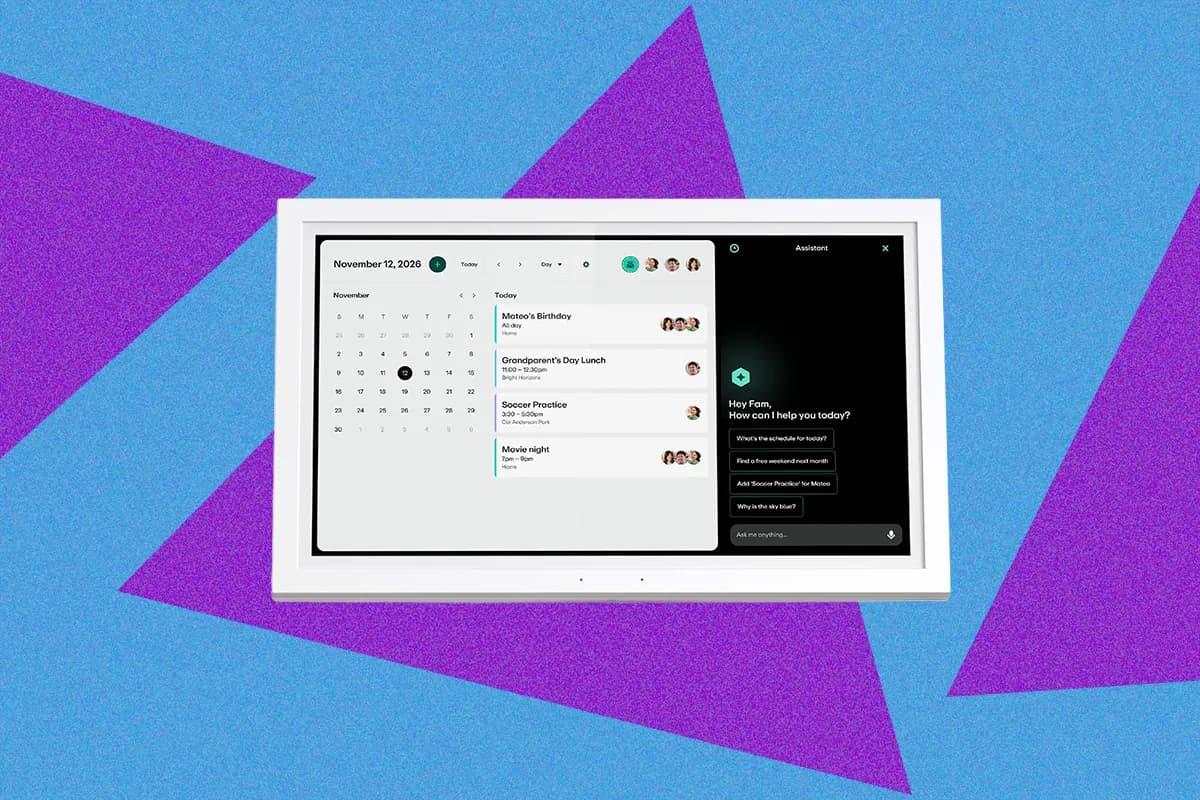 Greenlight Family Hub 2026 Introduces Voice-Controlled Digital Calendar