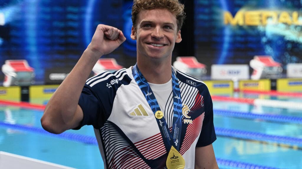 Léon Marchand Secures First European Title at Home in 200m Butterfly