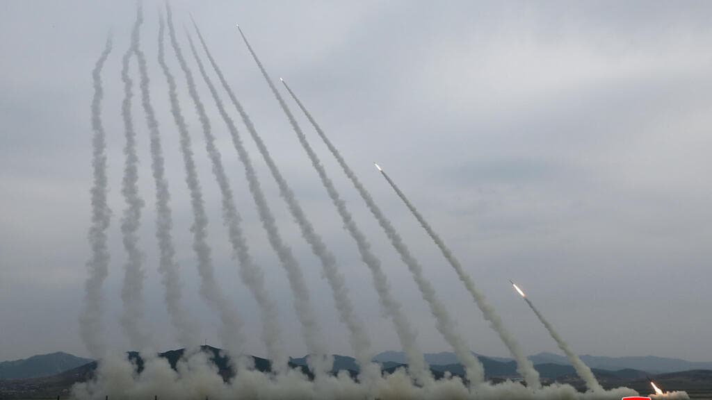 North Korea conducts test of nuclear-capable rocket launchers