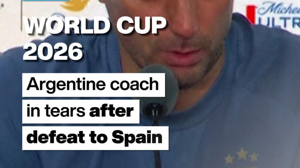 Argentina's Coach Lionel Scaloni Emotional After World Cup Final Loss to Spain